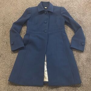 J. Crew top coat Lady Day in Vintage Blue Sz 10